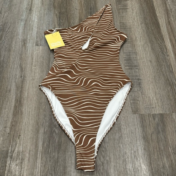 Charlie Holiday Anthropologie Lola One Piece Retro Zebra Swimsuit - Picture 3 of 8